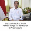 Breaking News! Jokowi Ijinkan Masyarakat Lepas Masker Di Ruangan Terbuka